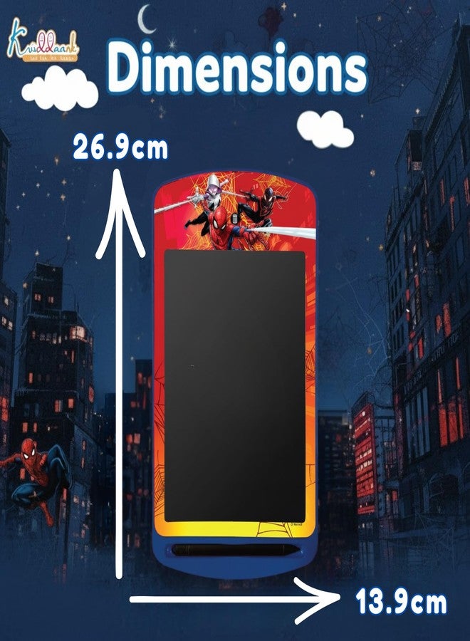 Kriiddaank Spiderman LCD Tablet, 10.5 Inch Electronic Drawing Pad & Tablet for Kids, Rewritable LCD Board, Toddler Travel Slate for Boys, Birthday Gift for 3 4 5 6 7 8 9 Year, Spiderman Theme Color - Image 2